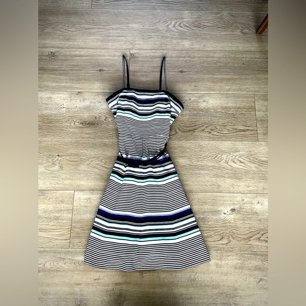 White House Black Market Striped Fit & Flare Dress – Size 4